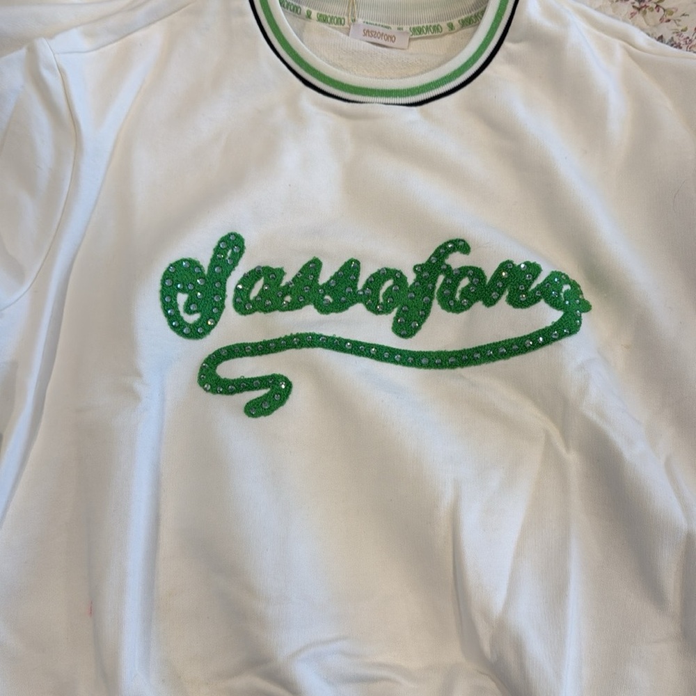 Kids White and Green Shirt